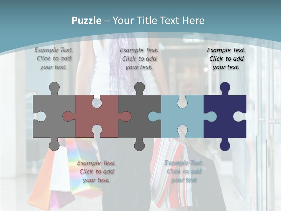 Young Person Bag PowerPoint Template