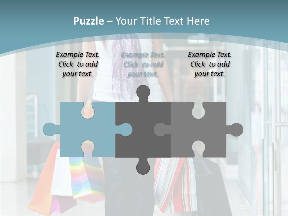 Young Person Bag PowerPoint Template