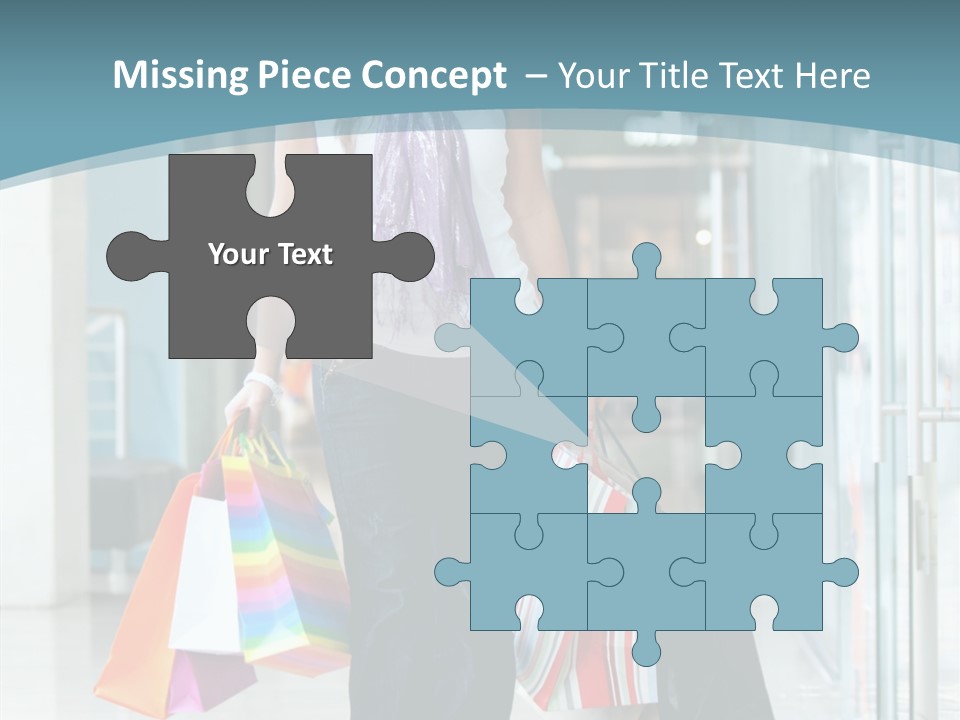 Young Person Bag PowerPoint Template