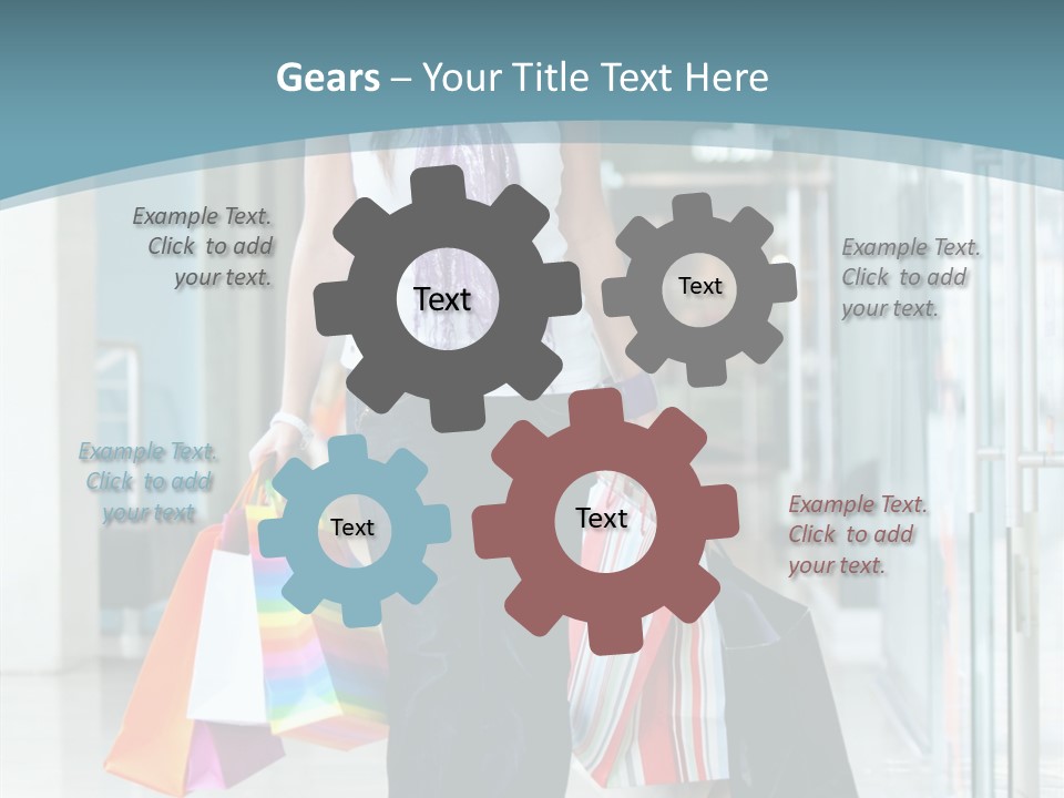 Young Person Bag PowerPoint Template