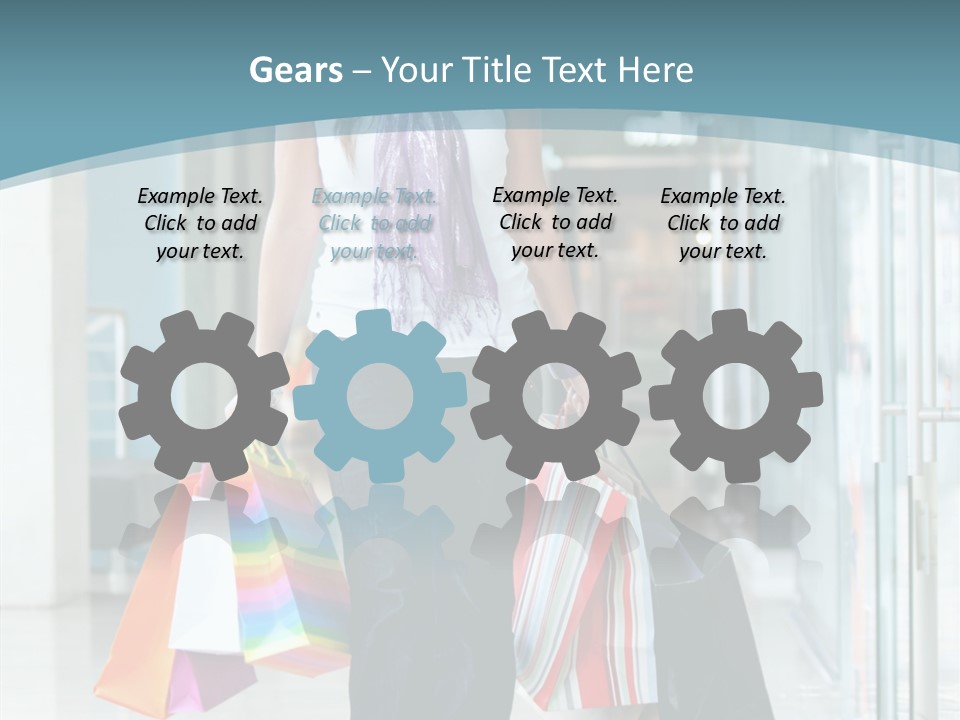 Young Person Bag PowerPoint Template