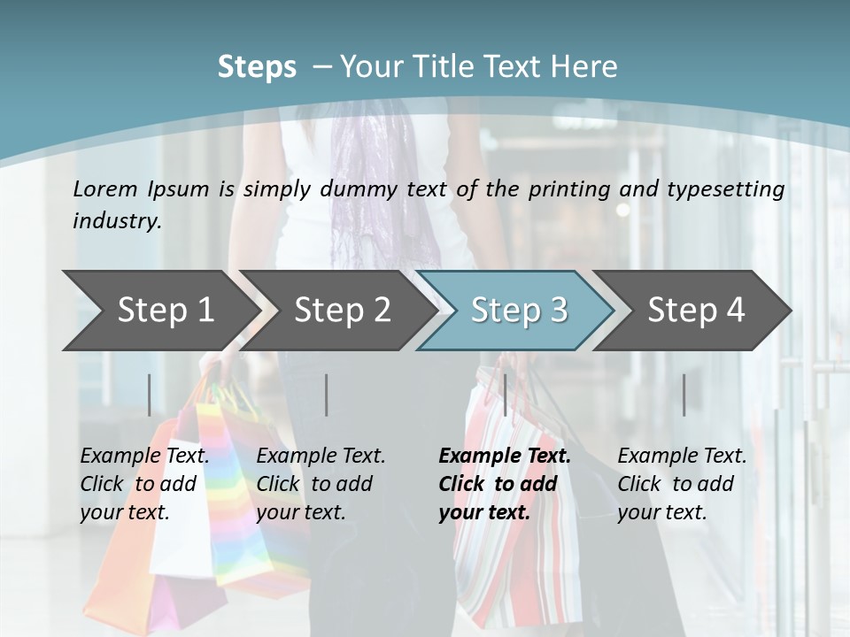 Young Person Bag PowerPoint Template