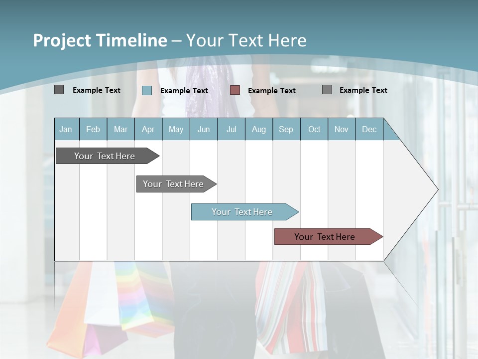 Young Person Bag PowerPoint Template