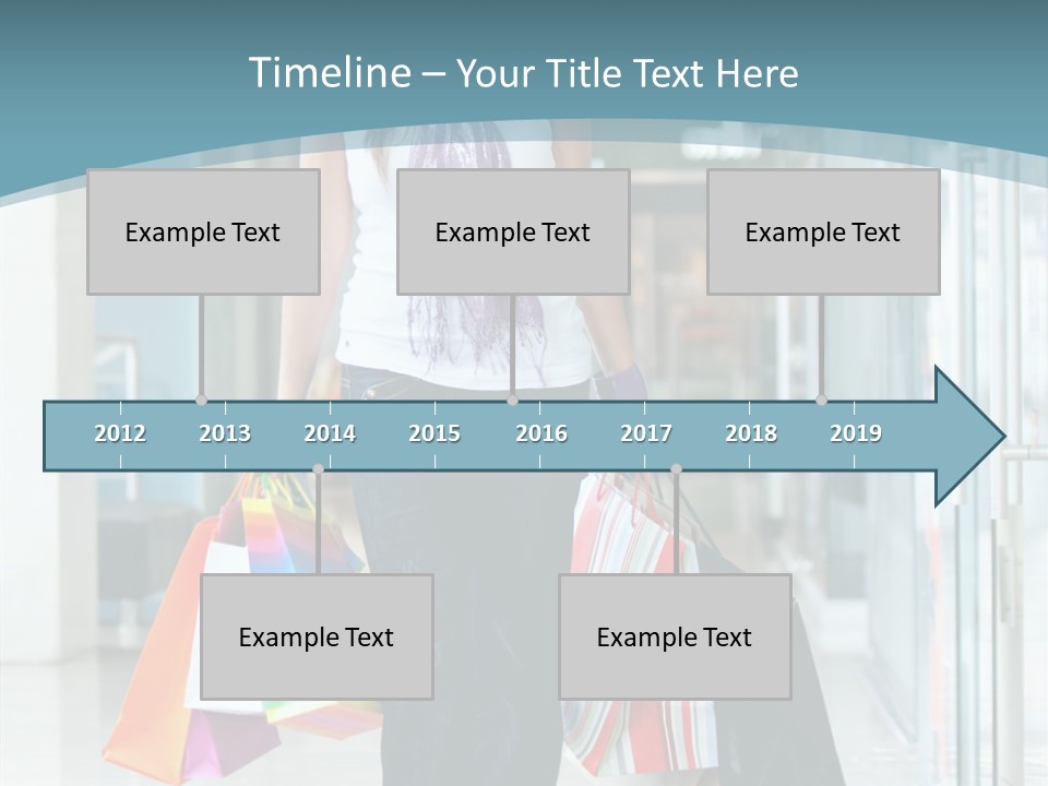 Young Person Bag PowerPoint Template