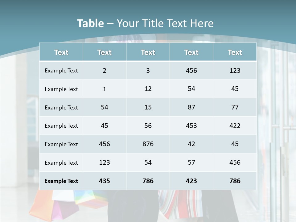 Young Person Bag PowerPoint Template