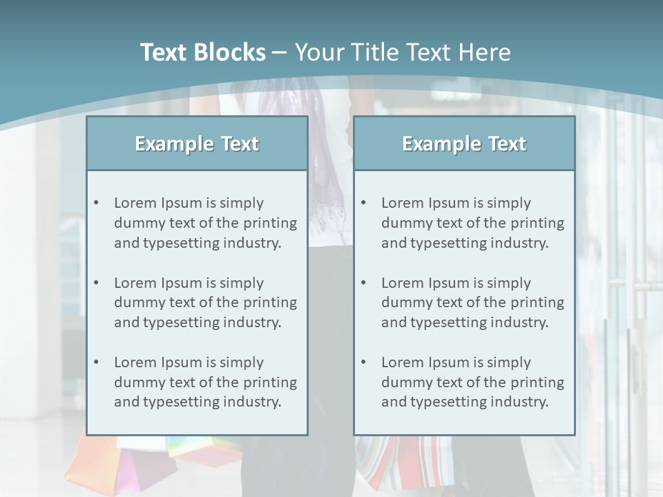 Young Person Bag PowerPoint Template