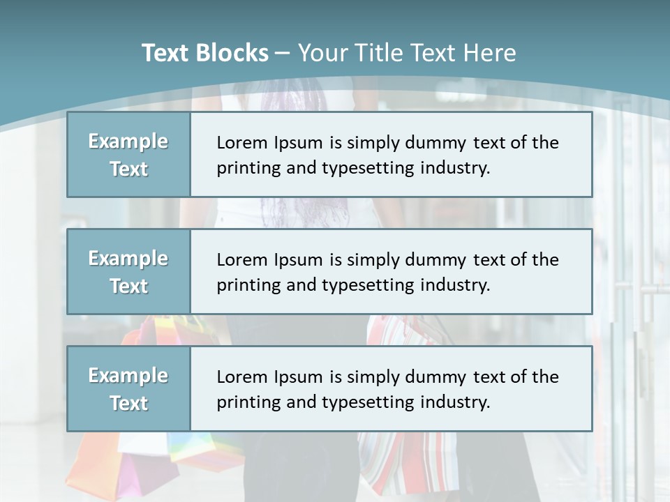 Young Person Bag PowerPoint Template