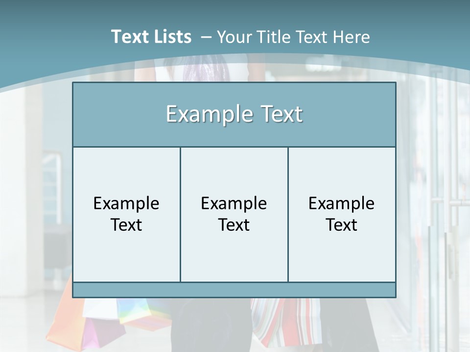 Young Person Bag PowerPoint Template