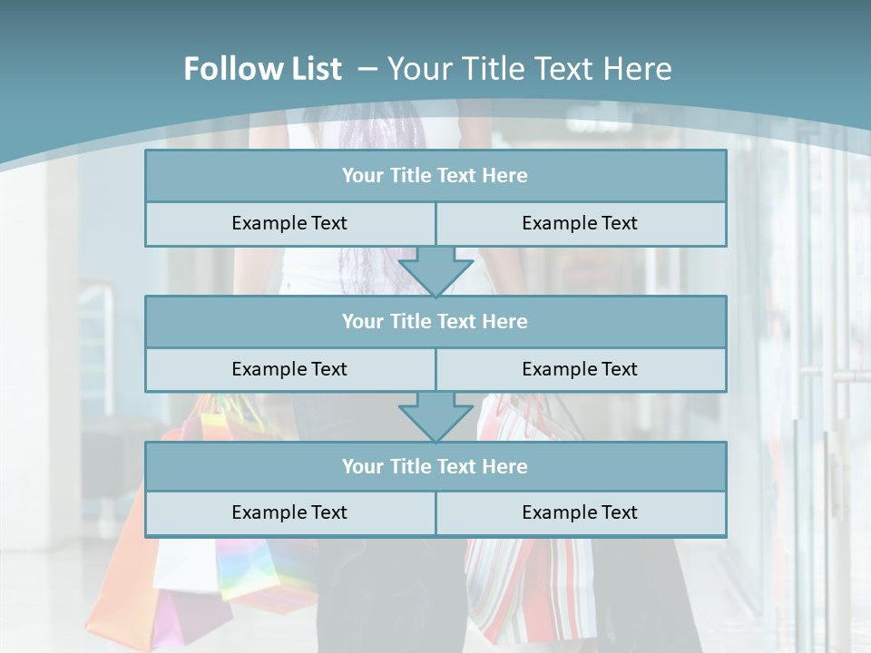 Young Person Bag PowerPoint Template