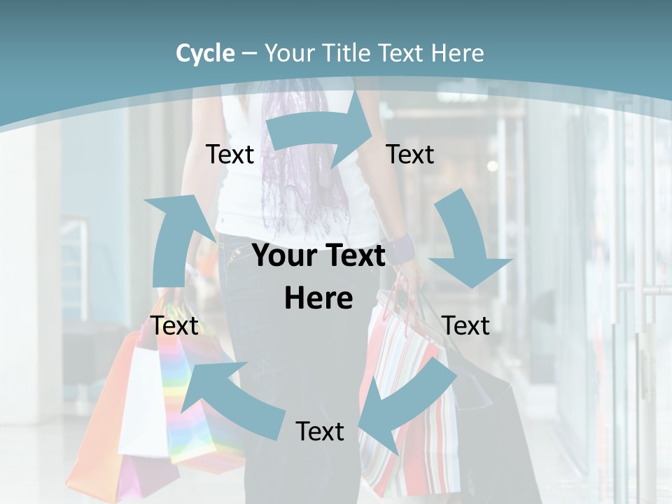 Young Person Bag PowerPoint Template