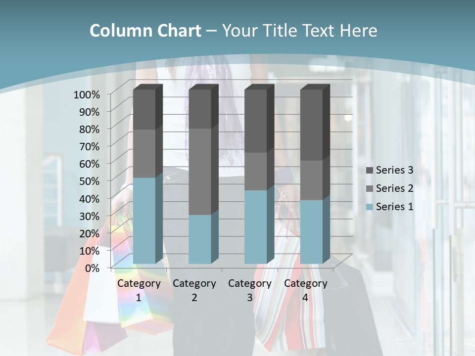 Young Person Bag PowerPoint Template