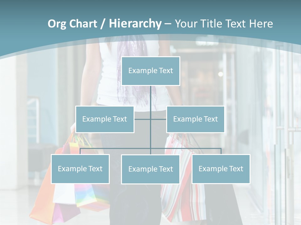 Young Person Bag PowerPoint Template