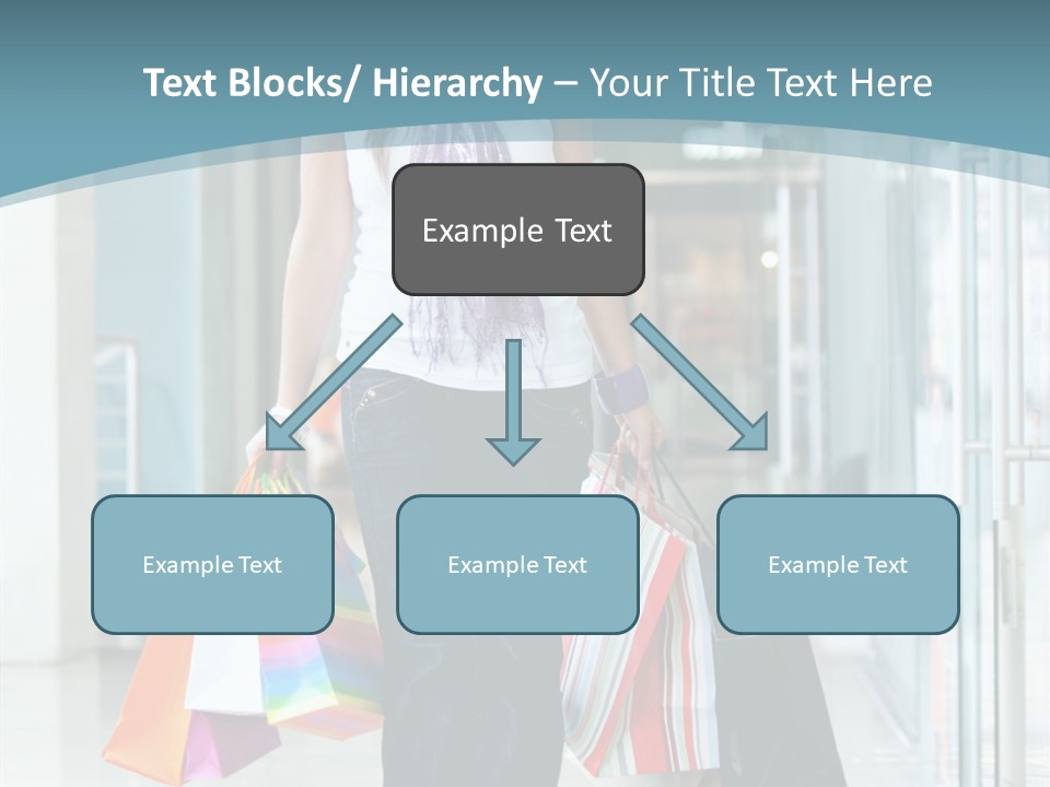 Young Person Bag PowerPoint Template