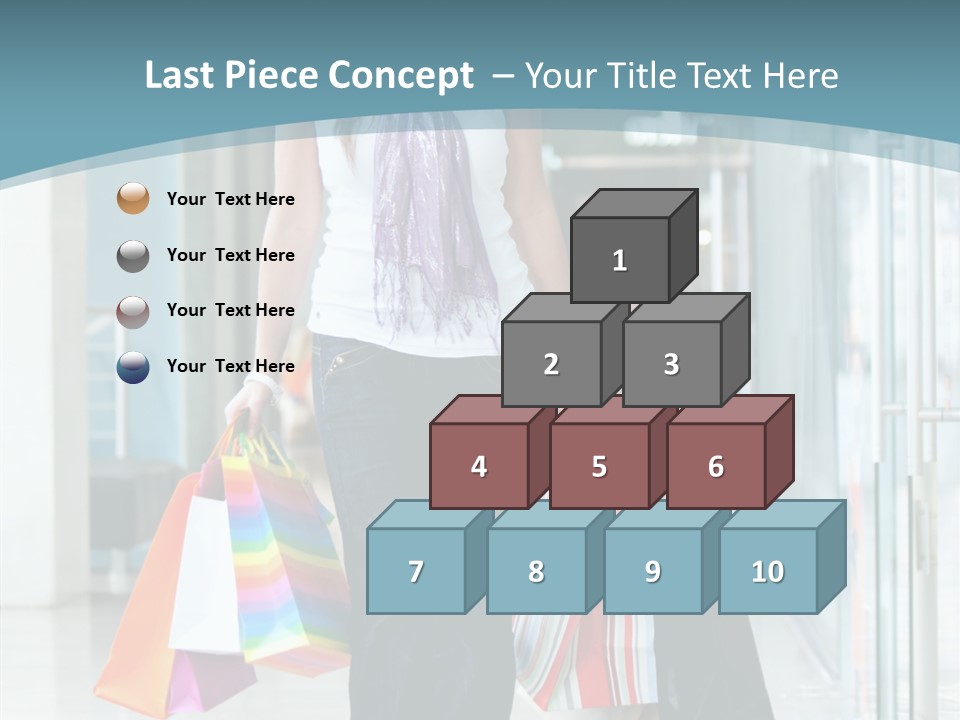 Young Person Bag PowerPoint Template