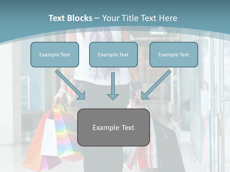 Young Person Bag PowerPoint Template