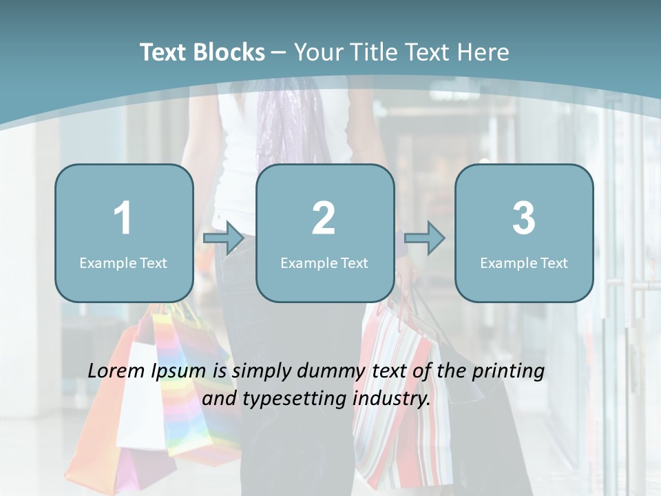 Young Person Bag PowerPoint Template