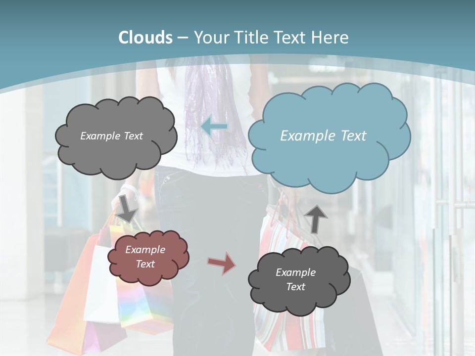 Young Person Bag PowerPoint Template