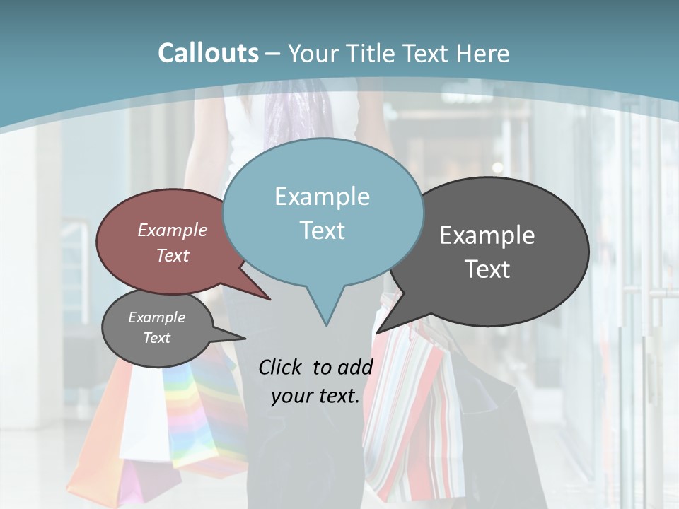 Young Person Bag PowerPoint Template