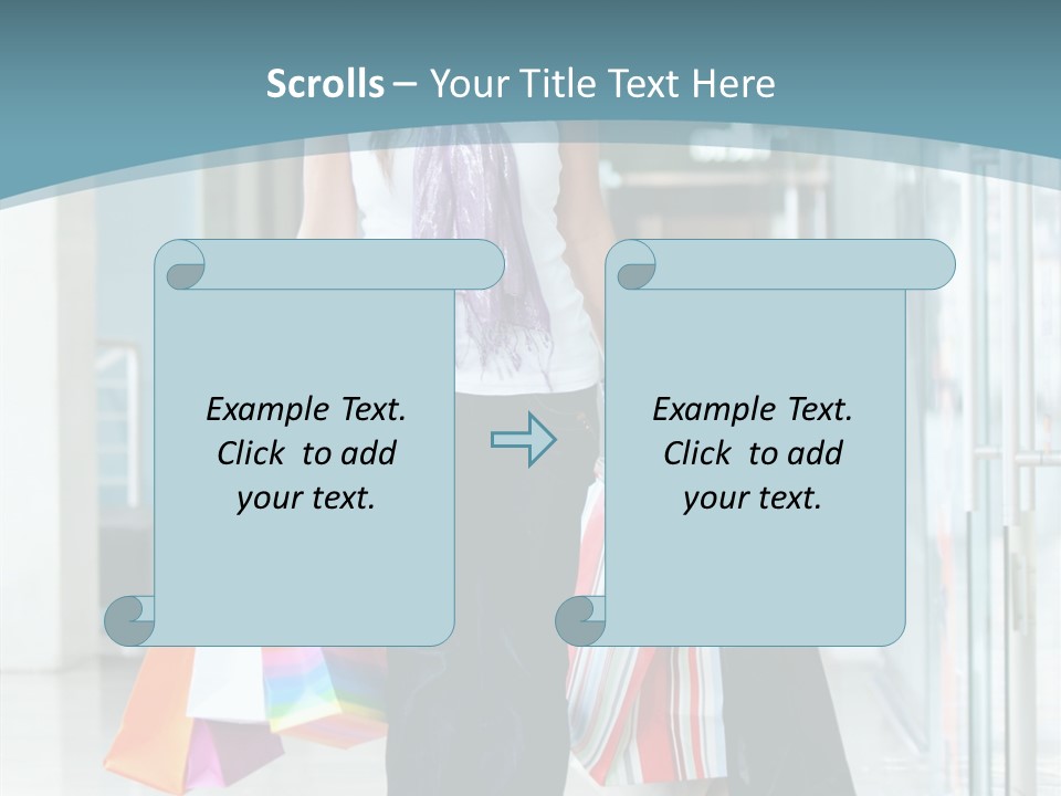 Young Person Bag PowerPoint Template