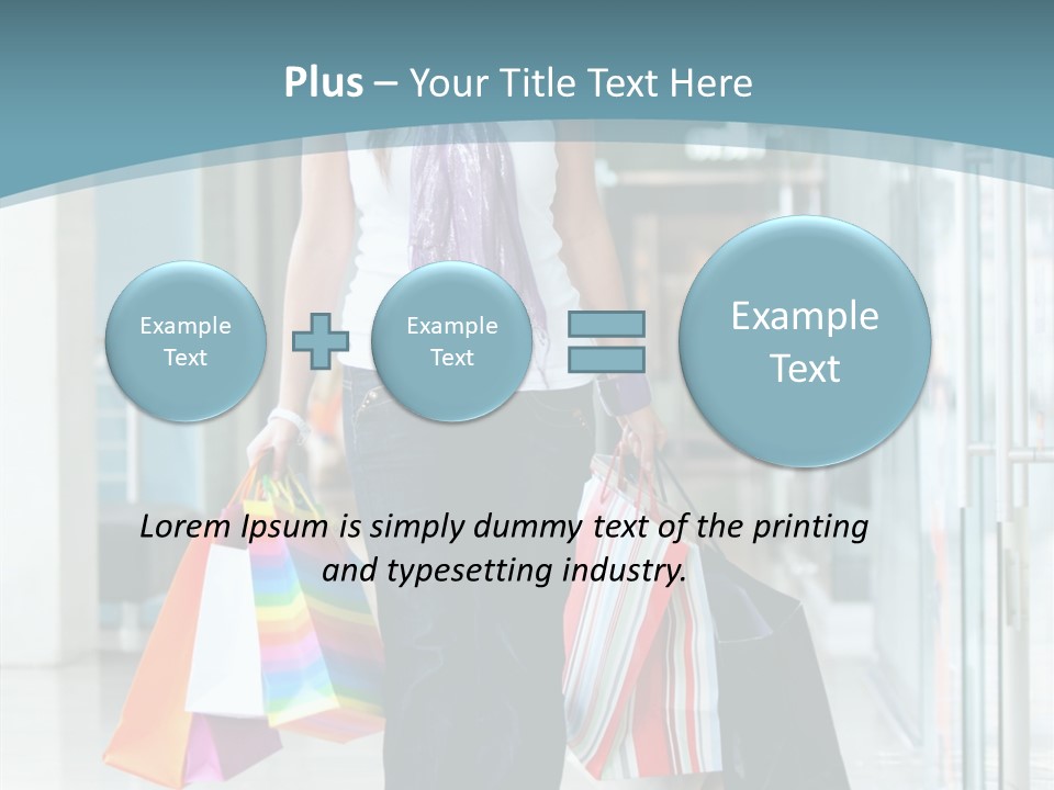 Young Person Bag PowerPoint Template
