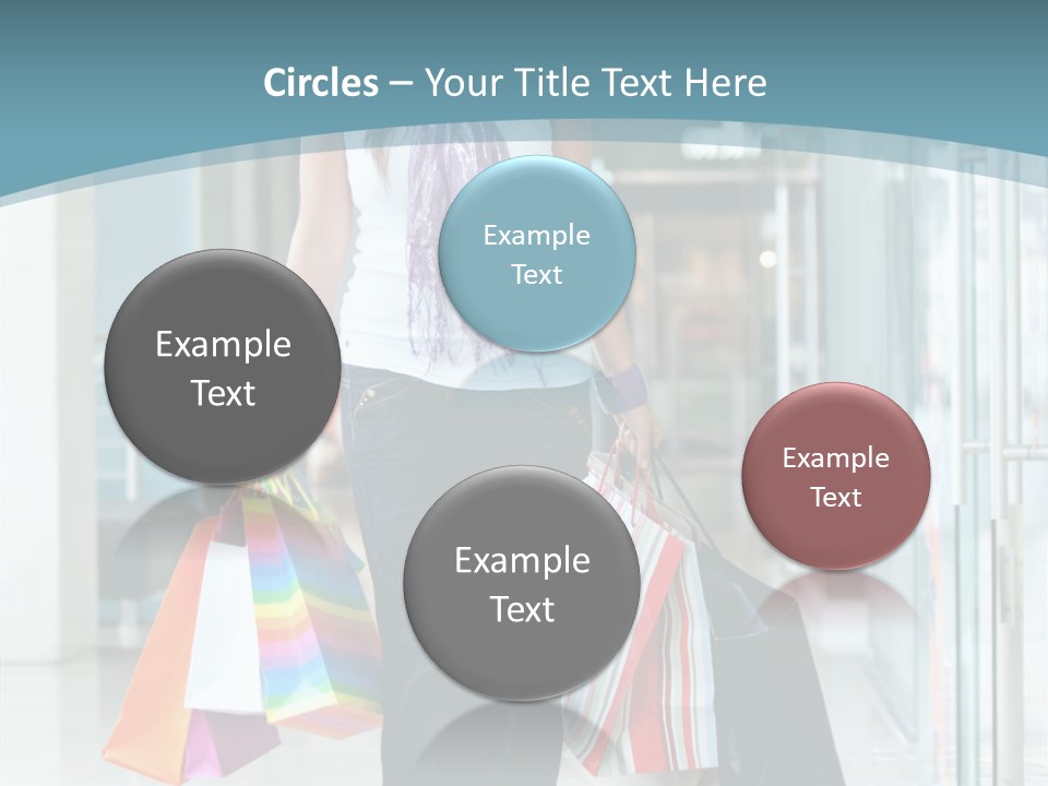 Young Person Bag PowerPoint Template