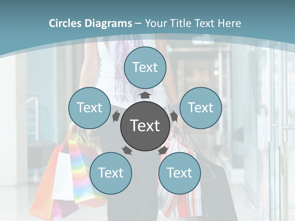 Young Person Bag PowerPoint Template