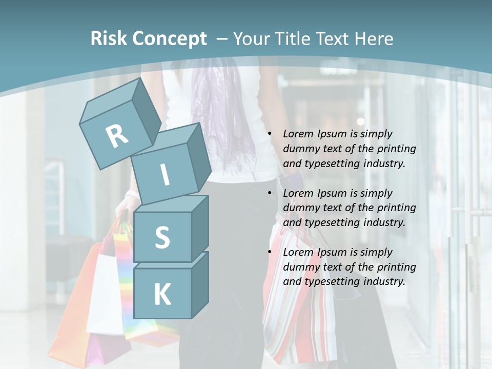 Young Person Bag PowerPoint Template