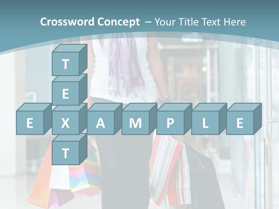 Young Person Bag PowerPoint Template