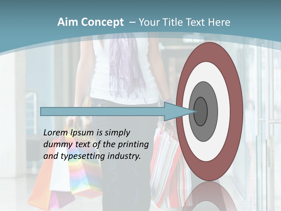 Young Person Bag PowerPoint Template