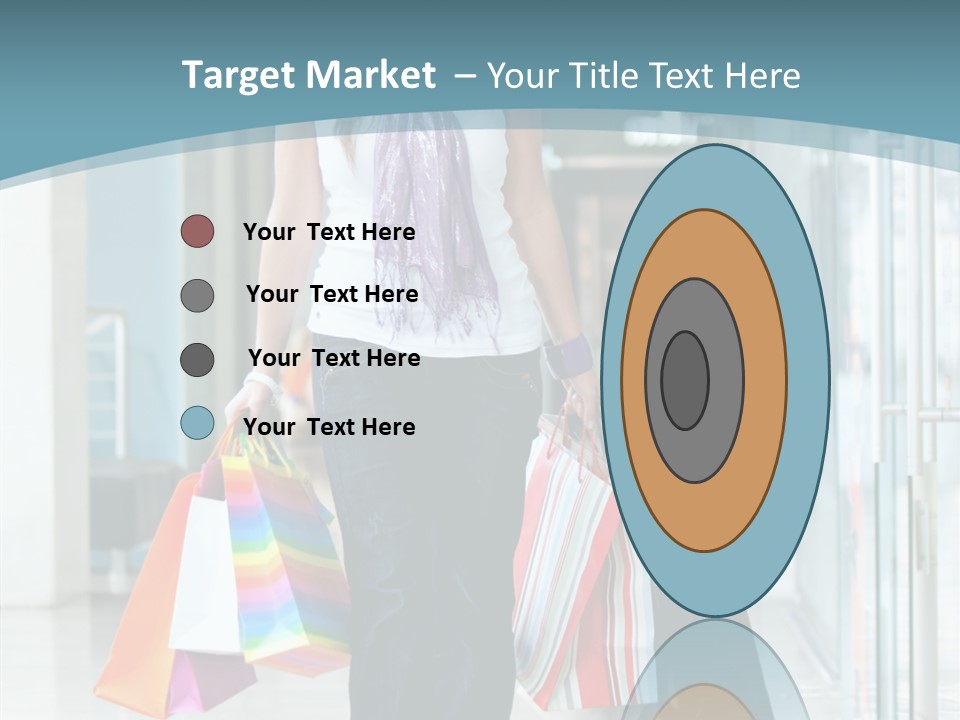 Young Person Bag PowerPoint Template