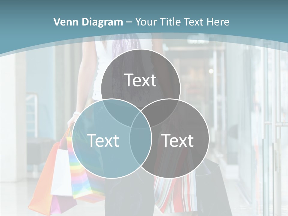 Young Person Bag PowerPoint Template