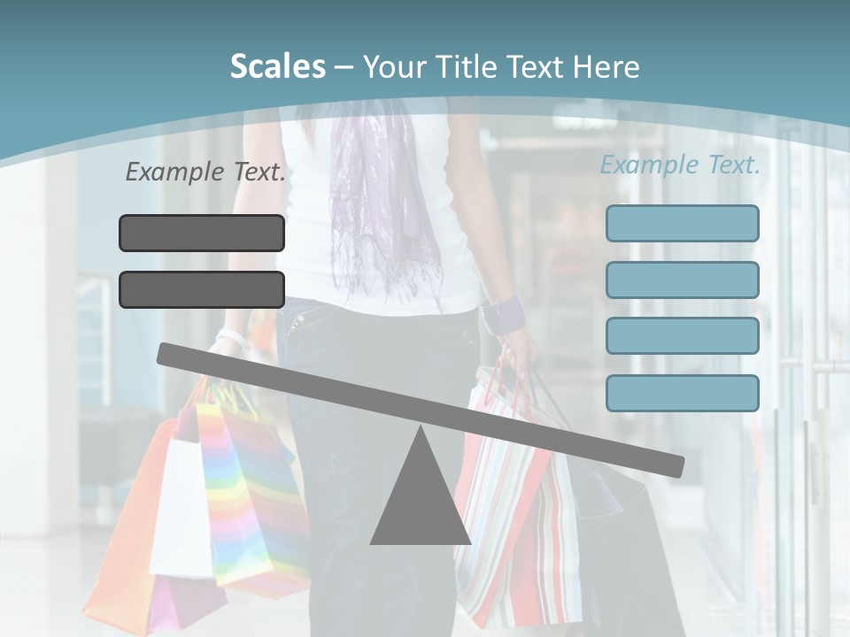 Young Person Bag PowerPoint Template