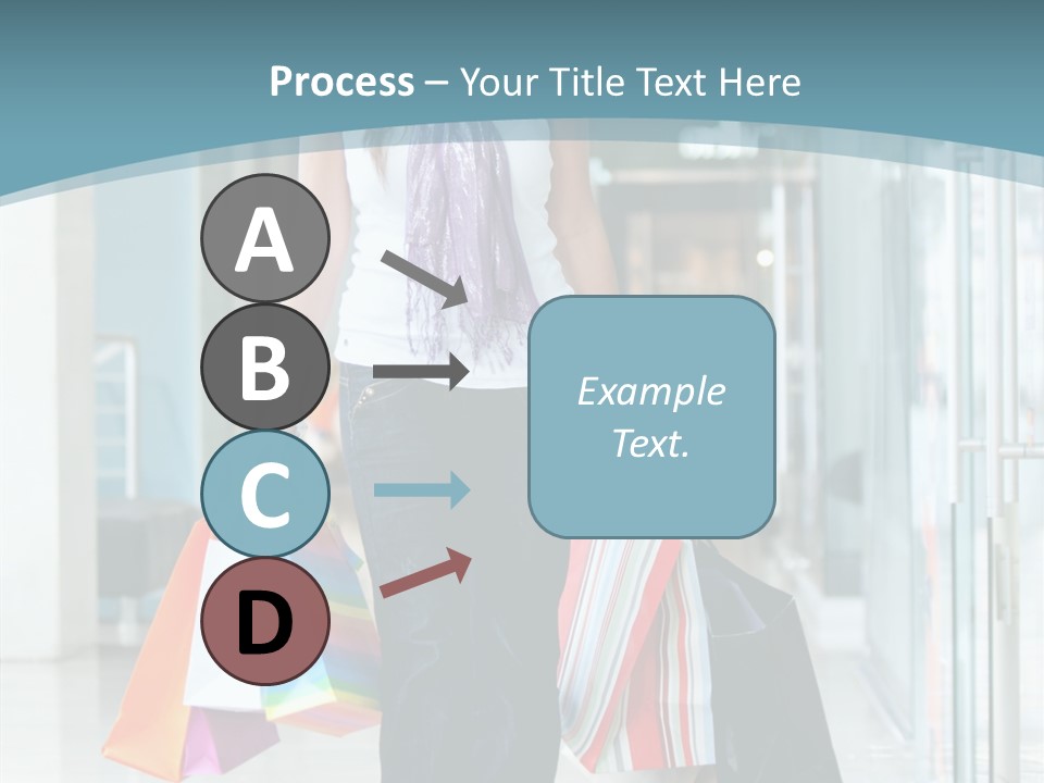 Young Person Bag PowerPoint Template