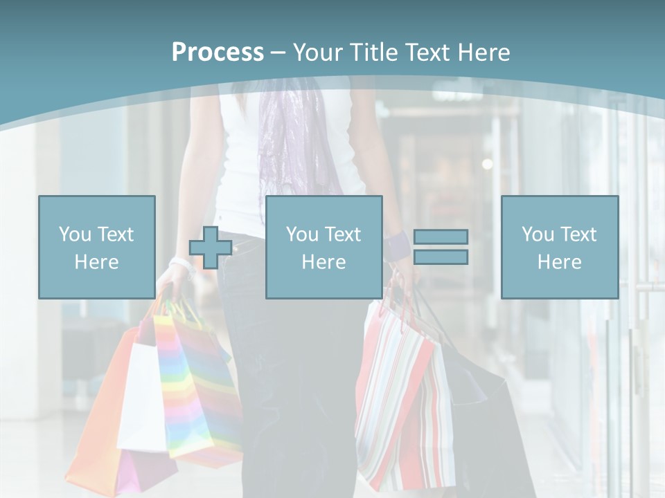 Young Person Bag PowerPoint Template