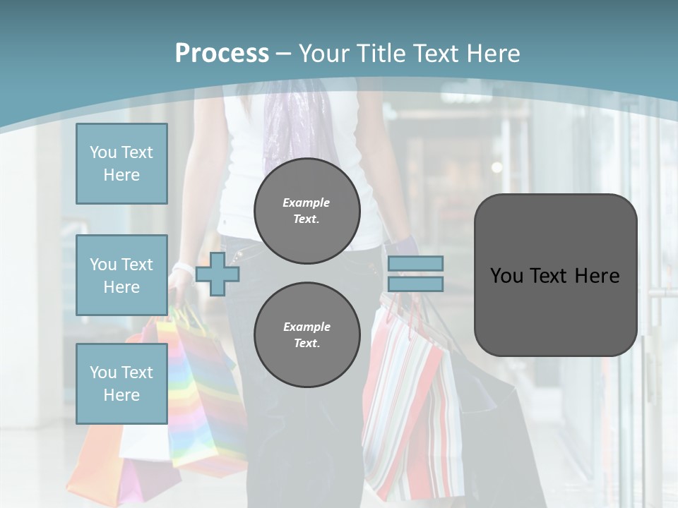 Young Person Bag PowerPoint Template