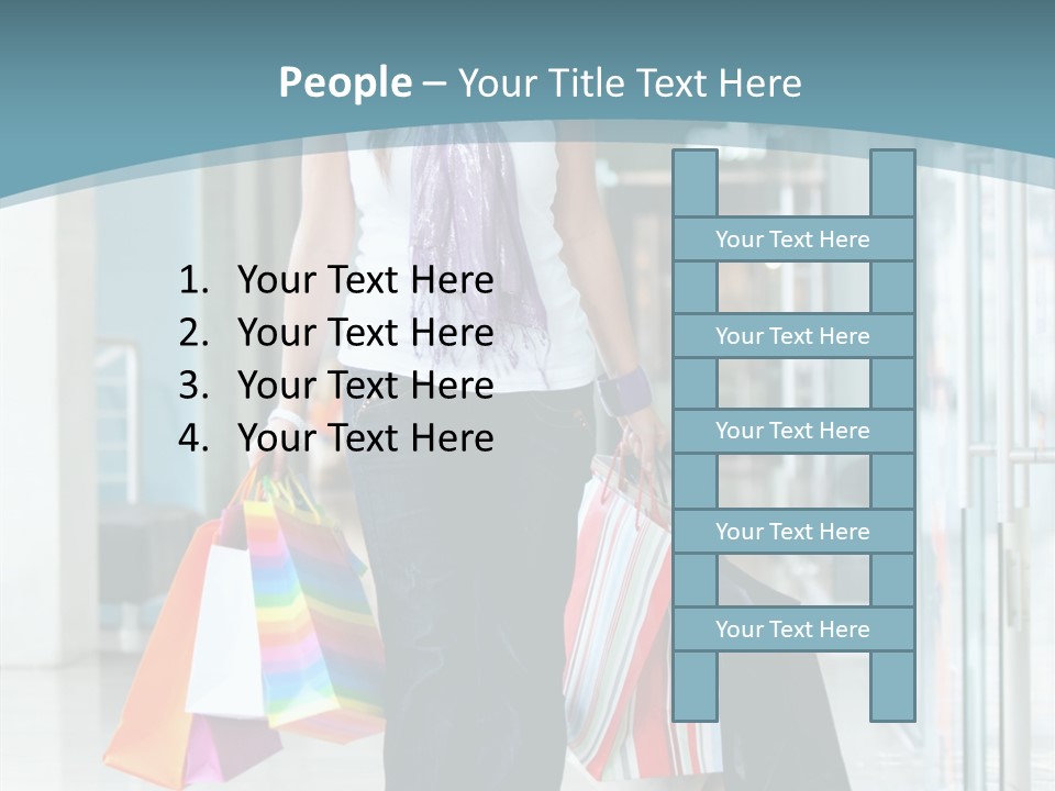 Young Person Bag PowerPoint Template
