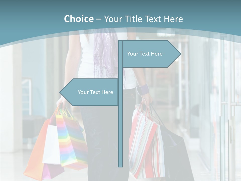 Young Person Bag PowerPoint Template