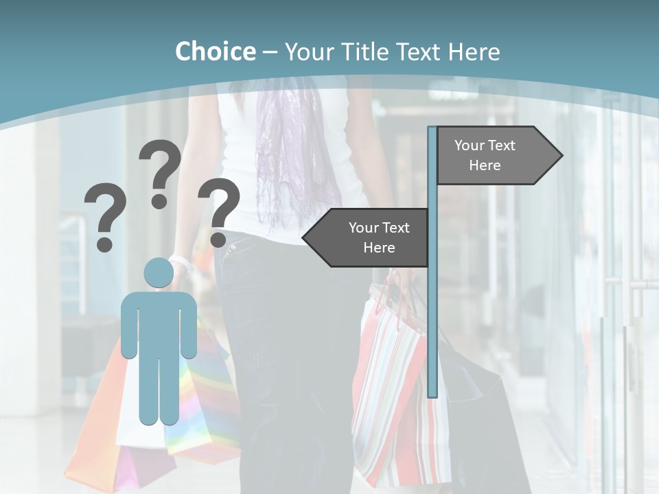 Young Person Bag PowerPoint Template