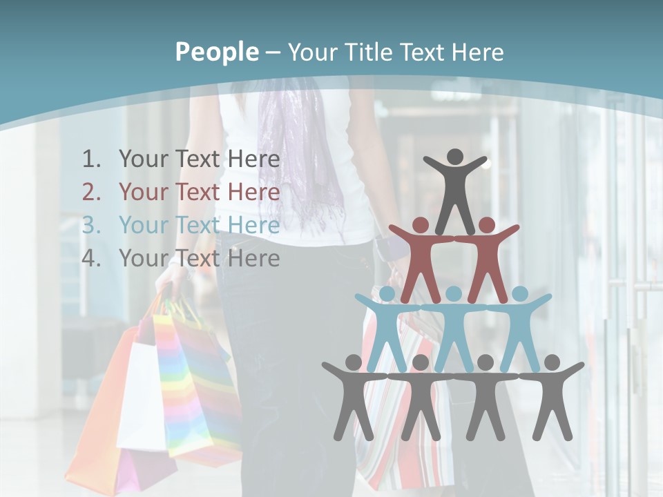 Young Person Bag PowerPoint Template