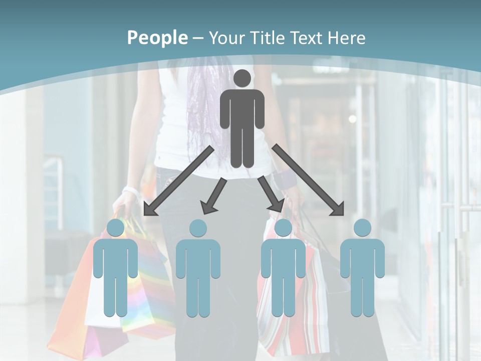 Young Person Bag PowerPoint Template