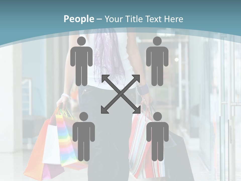 Young Person Bag PowerPoint Template