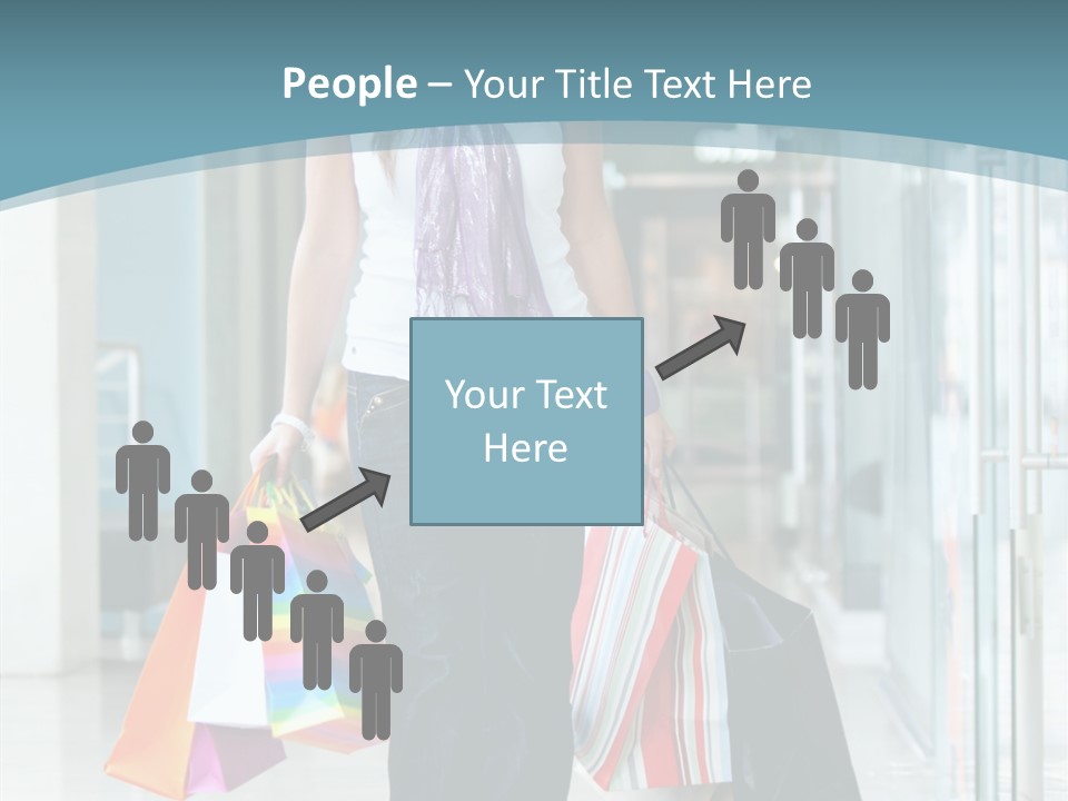 Young Person Bag PowerPoint Template