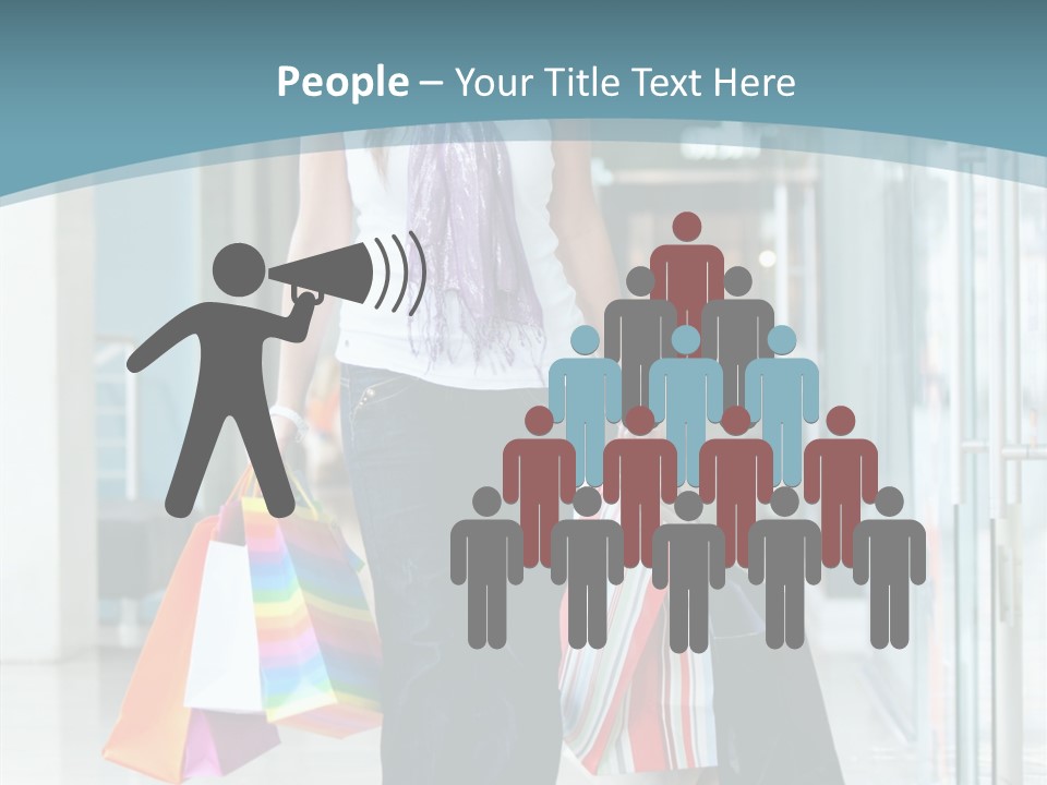 Young Person Bag PowerPoint Template