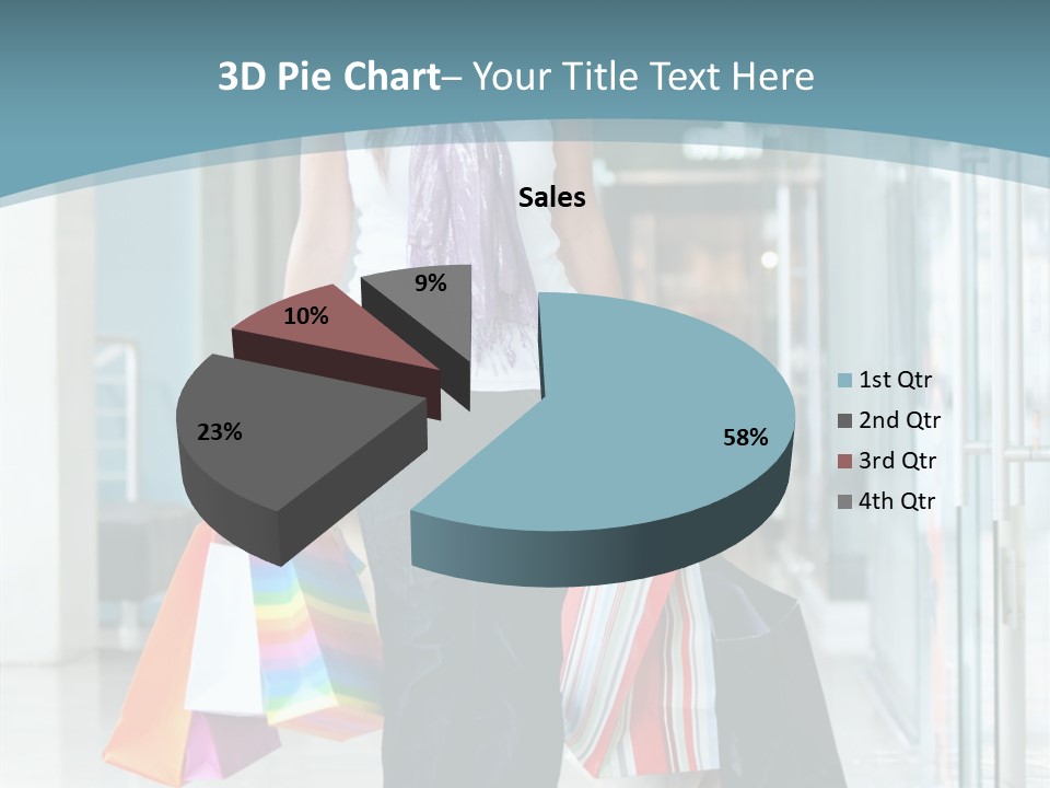 Young Person Bag PowerPoint Template