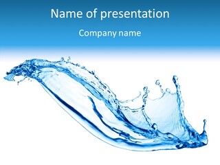 Bubble Water Thirst PowerPoint Template