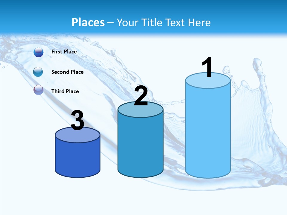 Bubble Water Thirst PowerPoint Template
