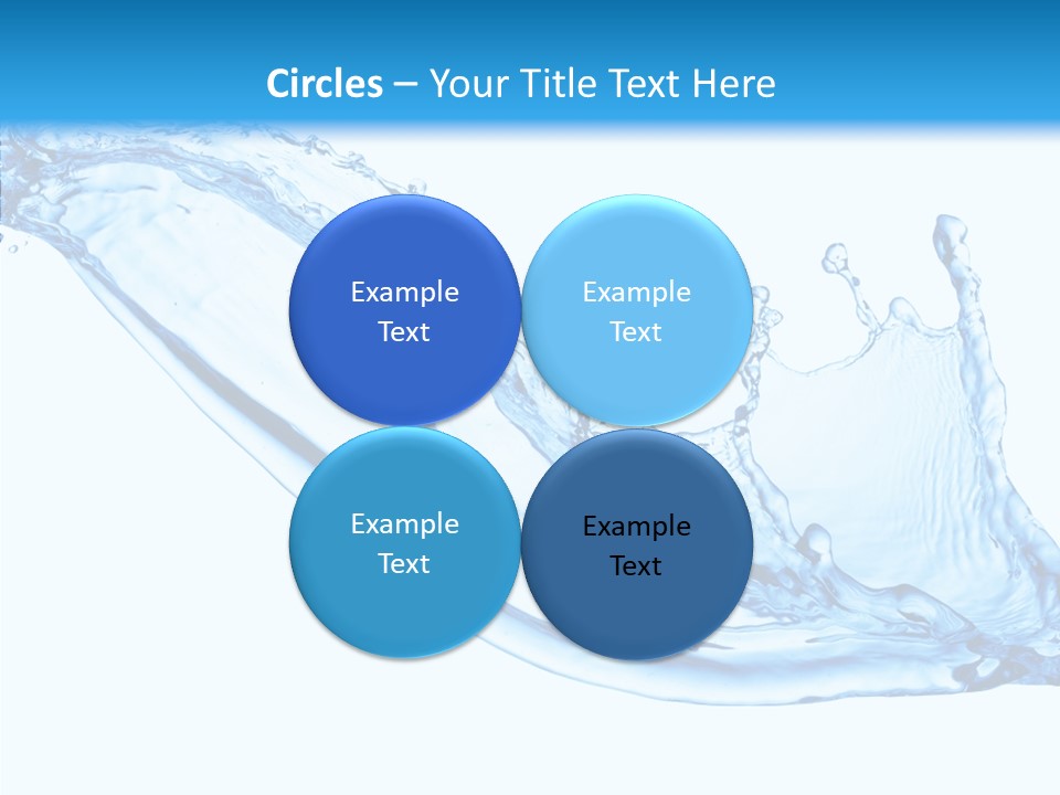 Bubble Water Thirst PowerPoint Template