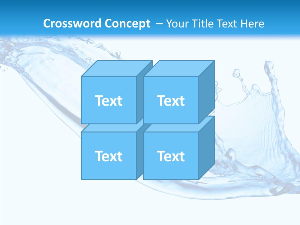 Bubble Water Thirst PowerPoint Template