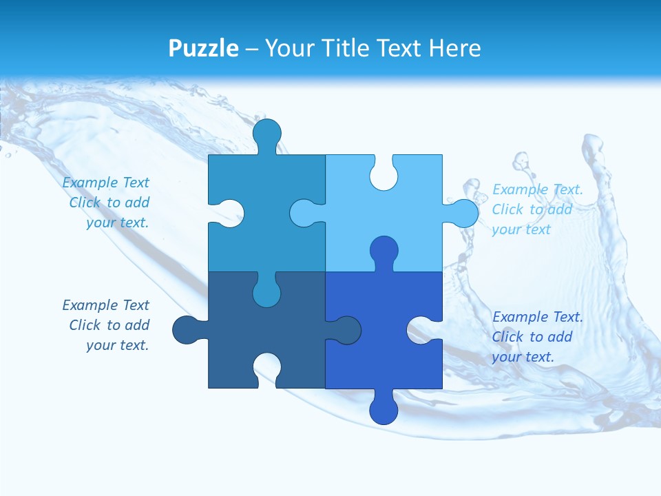 Bubble Water Thirst PowerPoint Template