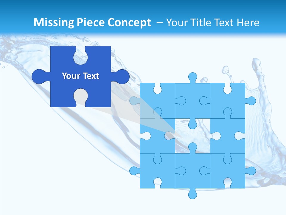 Bubble Water Thirst PowerPoint Template